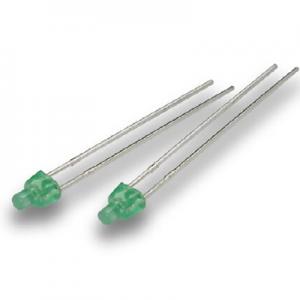 2mm Flat Head Green Color LED