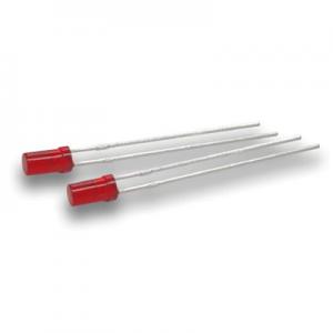 3mm Cylindrical Flat Top Red Color LED