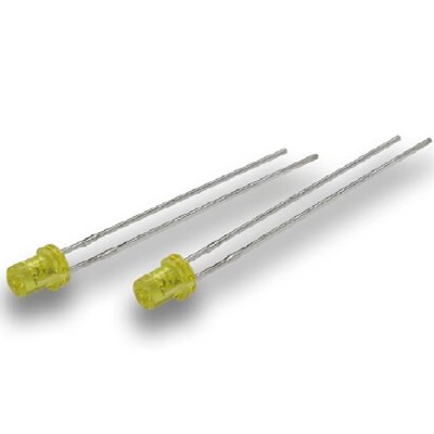 3mm Cylindrical Yellow Color LED